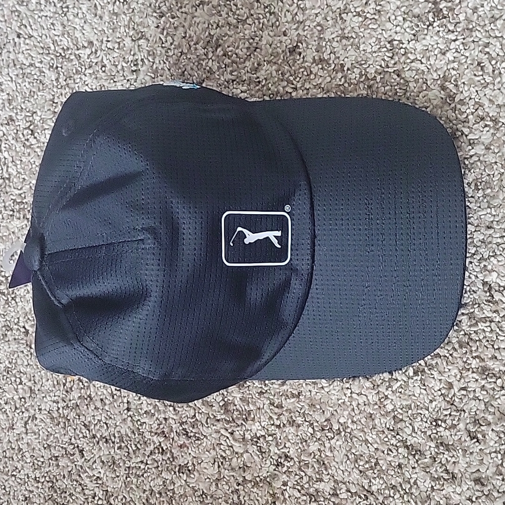 PGA Airflux Caviar Black Adjustable Hat